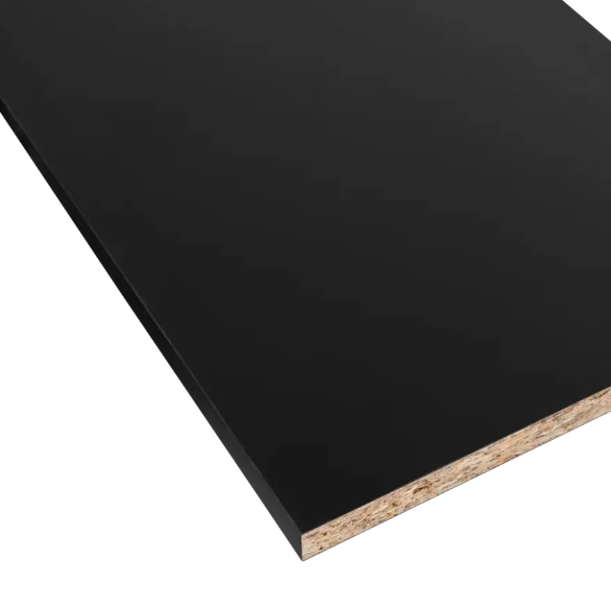 Meubelpaneel zwart ABS 240x40 cm 18 mm