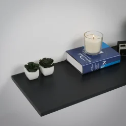 Meubelpaneel zwart ABS 240x40 cm 18 mm