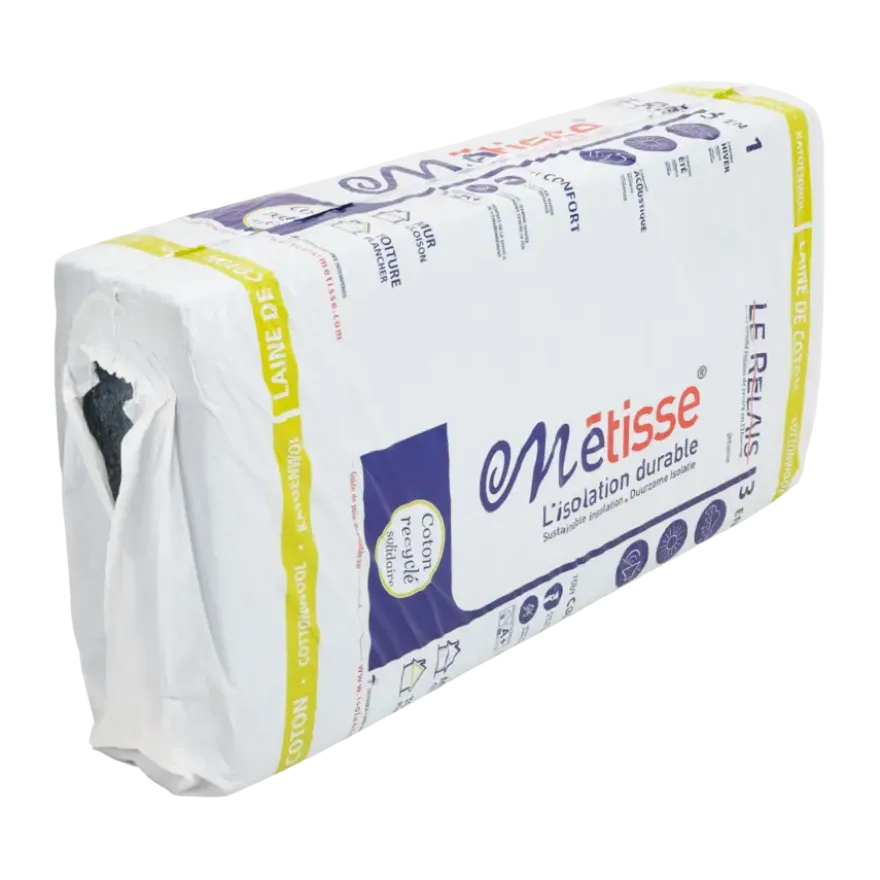 Métisse isolatieplaat katoen 4,5 cm 4,32m² Rd 1,15 (6 stuks)