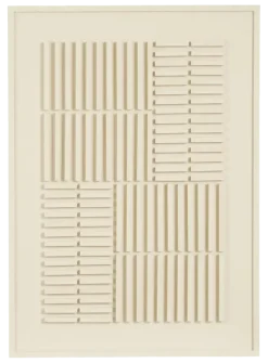 Muurdecoratie licht grijs FSC 100% - l50xb70xh2cm