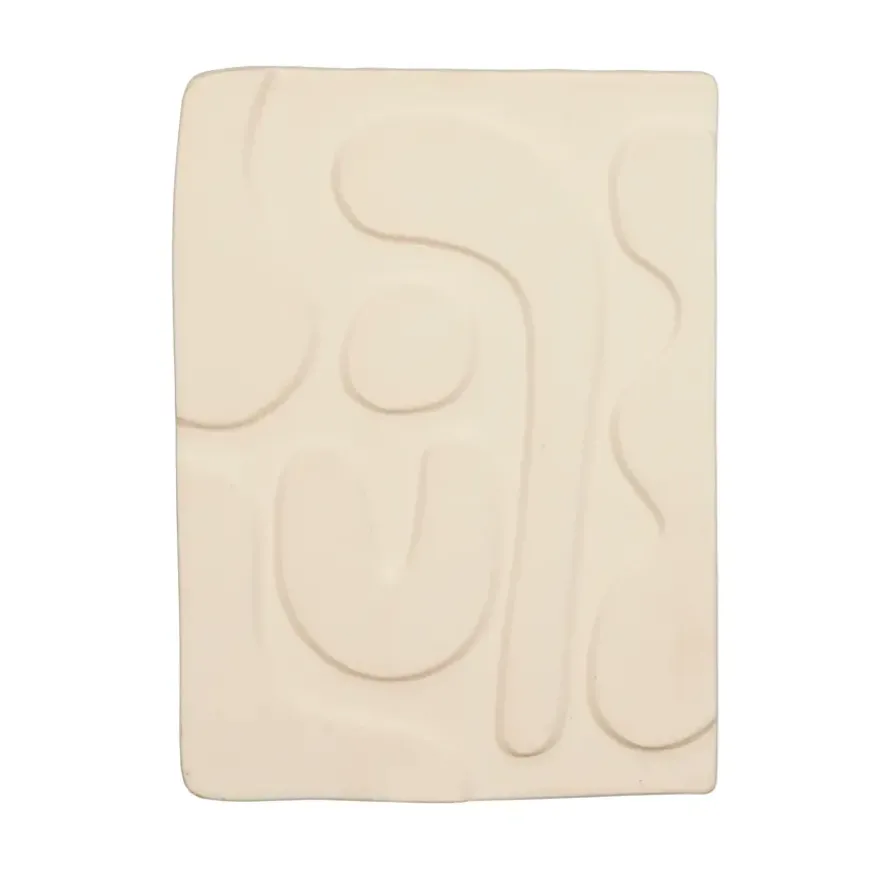 Muurdecoratie l.roze - l20,5xb27,5xh1,5cm