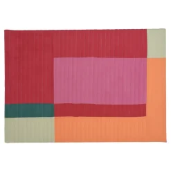 Muurdecoratie rood FSC 100% - l100xb70xh4cm