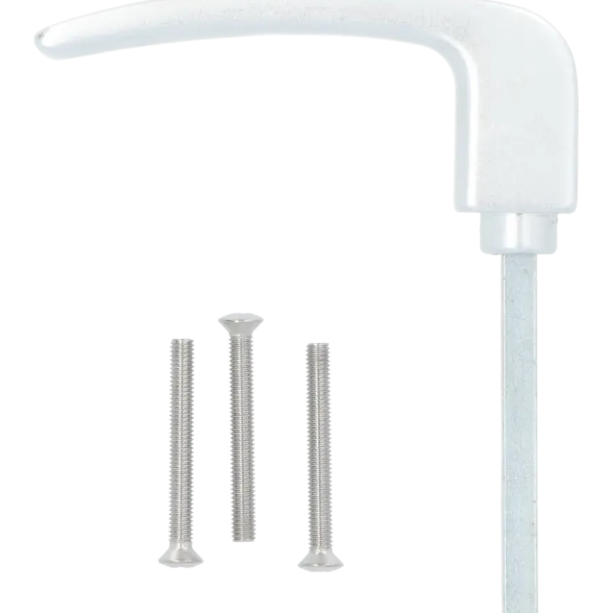 Nemef montageset aluminium kruk voor deuren met dikte 58-62 mm