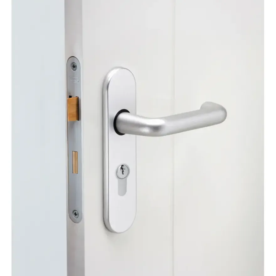 NEMEF 1200 serie insteekcilinderslot binnendeur met rvs voorplaat binnendeur Doorn 50mm PC 55mm