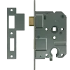 NEMEF 1200 serie insteekcilinderslot binnendeur met wit gelakte voorplaat Doorn 50mm PC 55mm