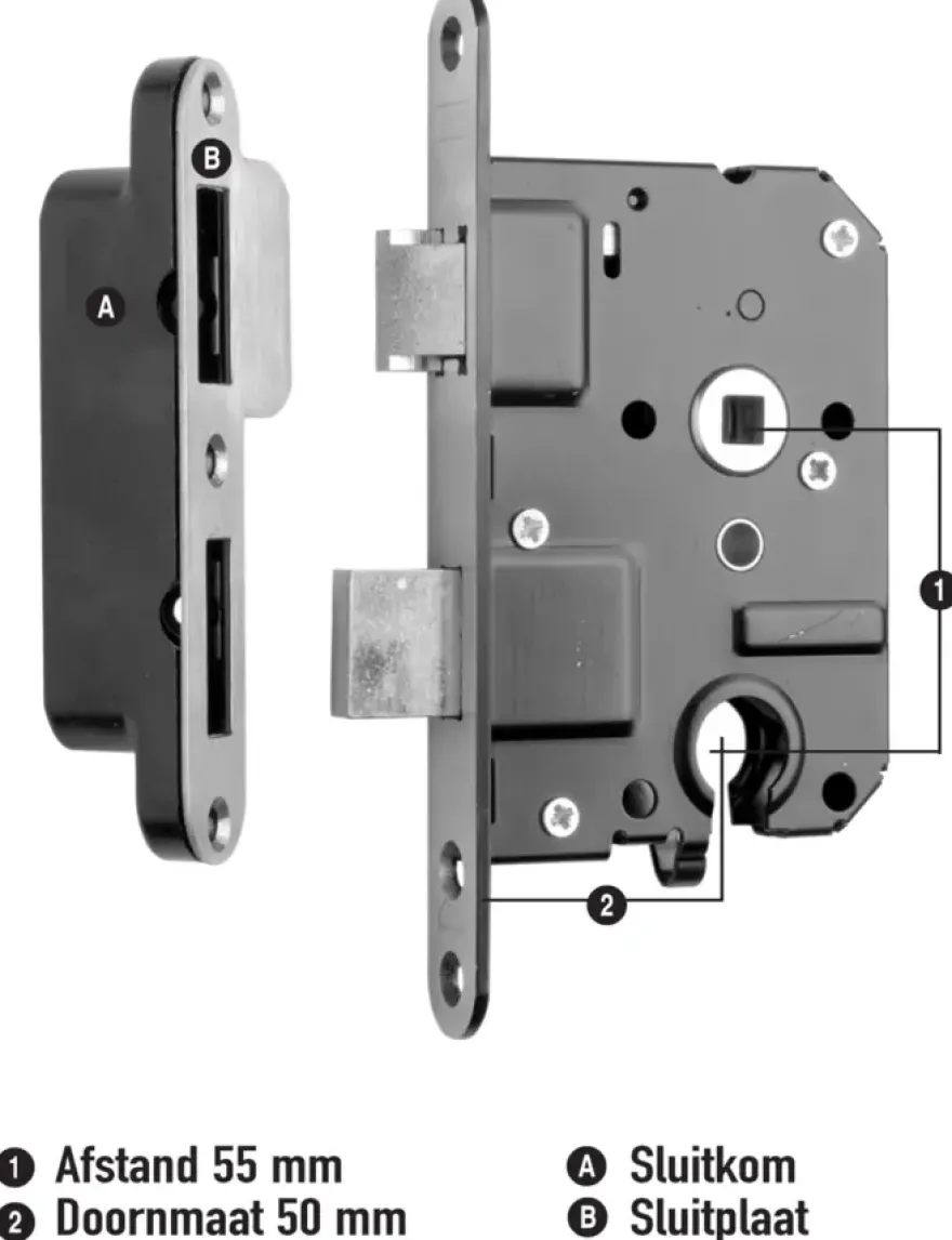Nemef 1200 serie veiligheidsslot SKG1 buitendeur 55 mm