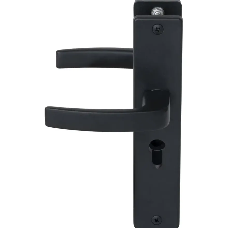 NEMEF veiligheidsbeslag LS met kerntrekbeveiliging SKG 3-sterren achterdeur 55 mm zwart