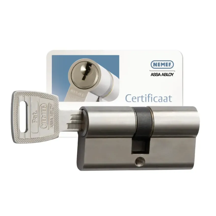 NEMEF veiligheidscilinder NF3+ 30/30 mm SKG 3-sterren gelijksluitend (3 stuks)