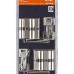 NEMEF veiligheidscilinder NF2 30/30 mm SKG 2-sterren gelijksluitend (4 stuks)