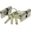 Nemef veiligheidscilinder NF4 met keersleutel 30/30 mm SKG 3-sterren gelijksluitend (2 stuks)