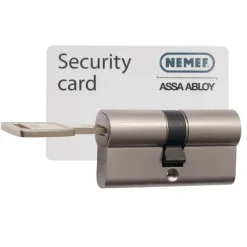 Nemef veiligheidscilinder NF4 met keersleutel 30/30 mm SKG 3-sterren