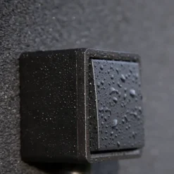 Niko Hydro Spatwaterdicht Wisselschakelaar Zwart
