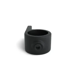 Novidade steigerbuis bevestigingsring zwart ø 21 mm