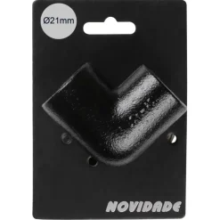 Novidade steigerbuis koppelstuk kniestuk zwart ø 21 mm