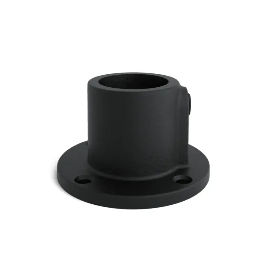Novidade steigerbuis koppelstuk voetplaat zwart ø 21 mm