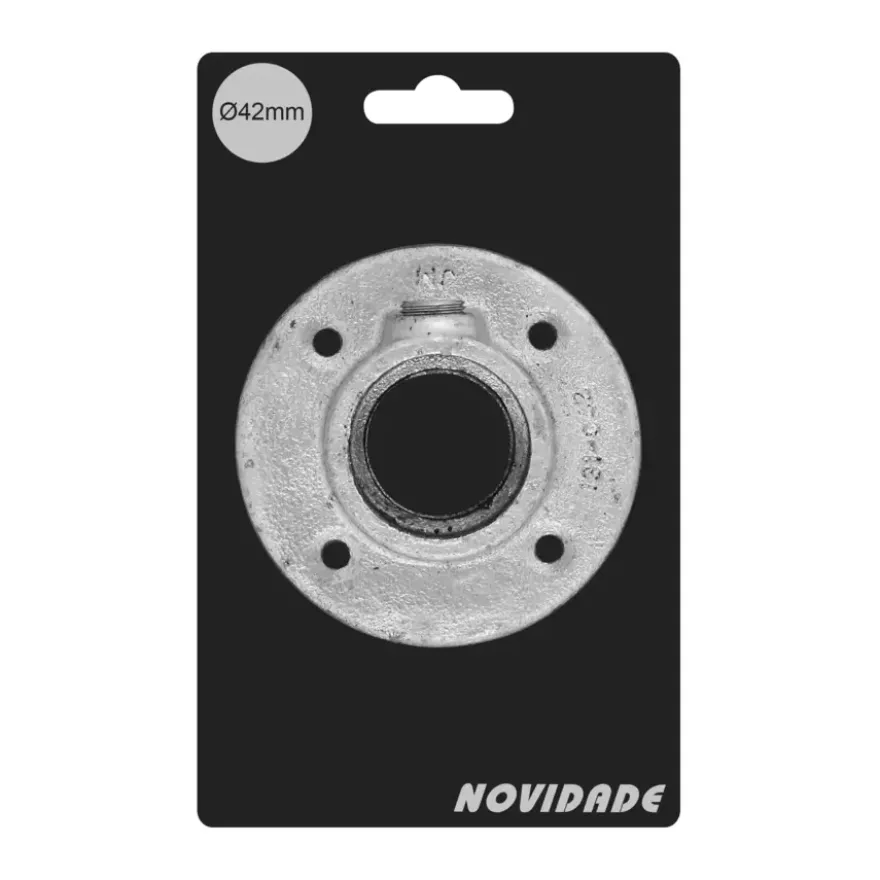 Novidade steigerbuis koppelstuk voetplaat verzinkt ø 42 mm
