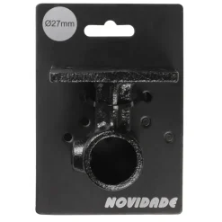 Novidade steigerbuis koppelstuk leuningdrager zwart ø 27 mm