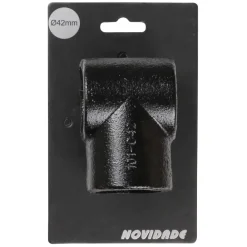 Novidade steigerbuis koppelstuk t-stuk zwart ø 42 mm