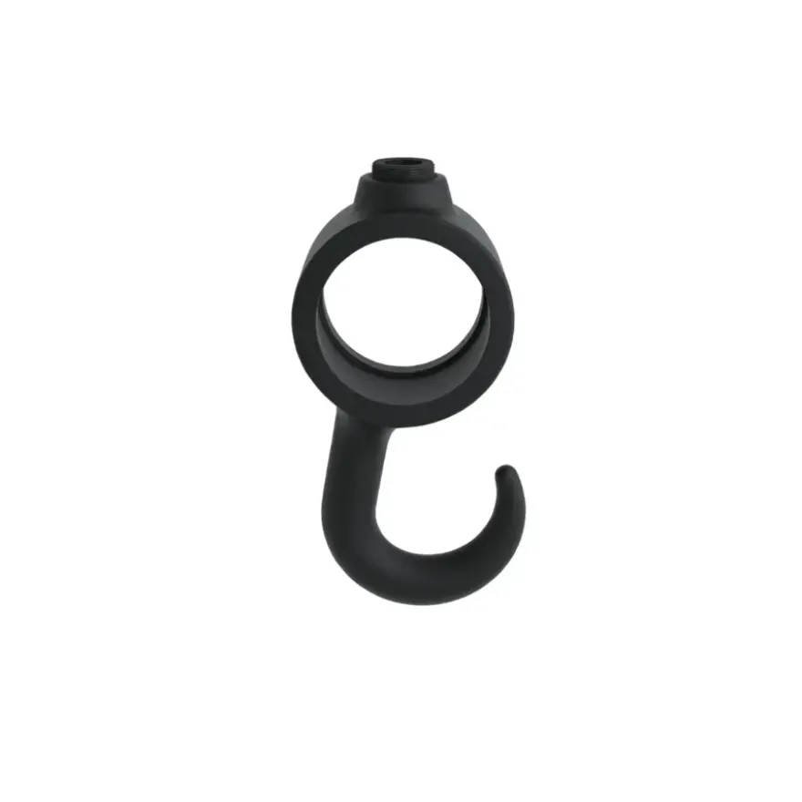 Novidade steigerbuis koppelstuk met haak zwart ø 21 mm