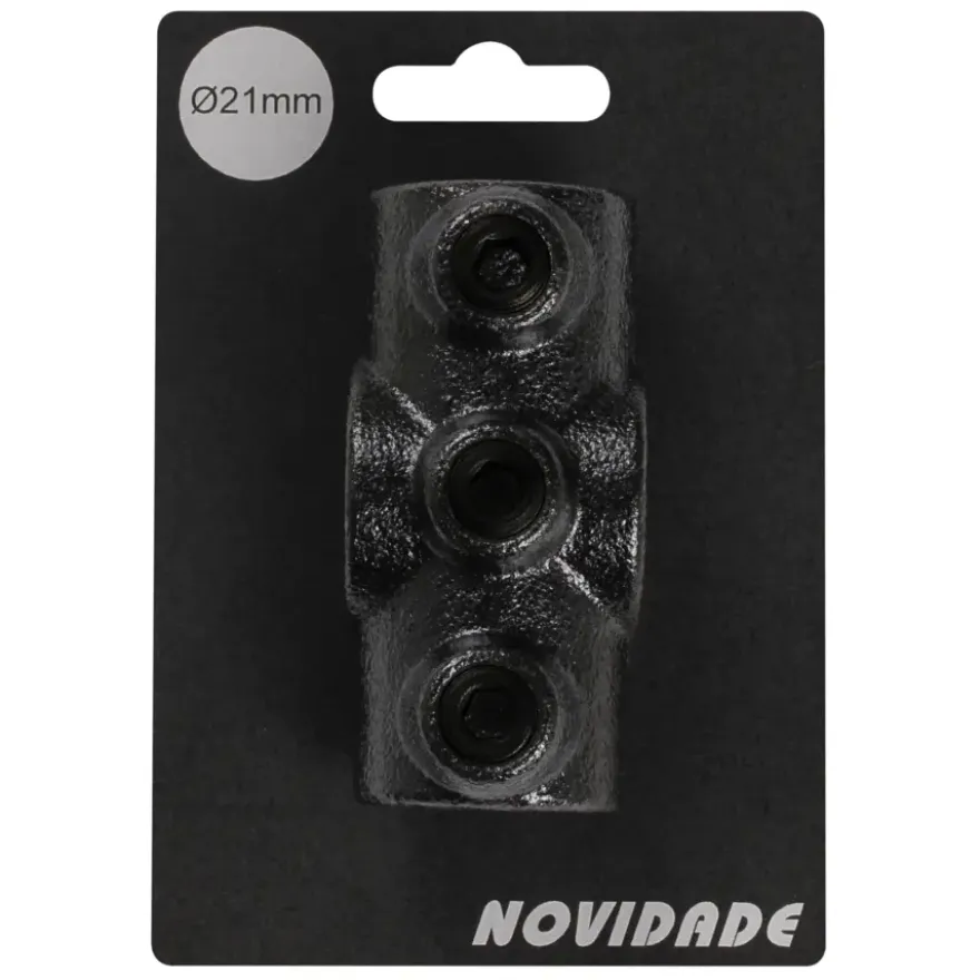 Novidade steigerbuis koppelstuk kruisstuk zwart ø 21 mm