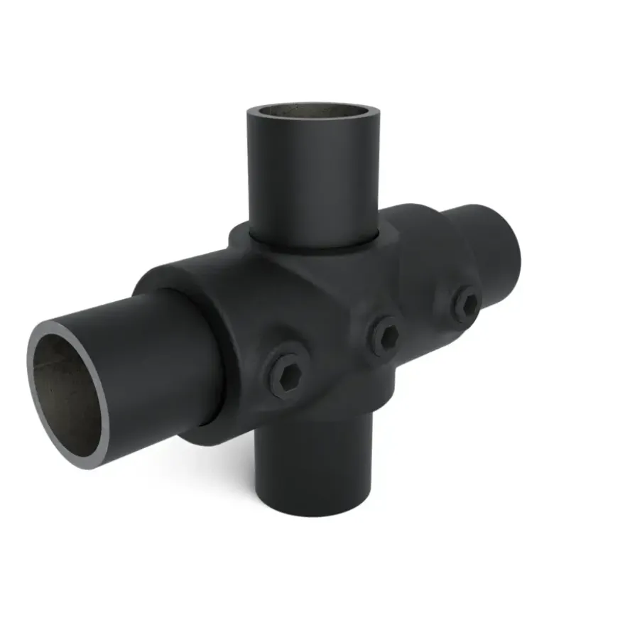 Novidade steigerbuis koppelstuk kruisstuk zwart ø 21 mm
