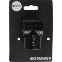 Novidade steigerbuis koppelstuk t-stuk zwart ø 21 mm