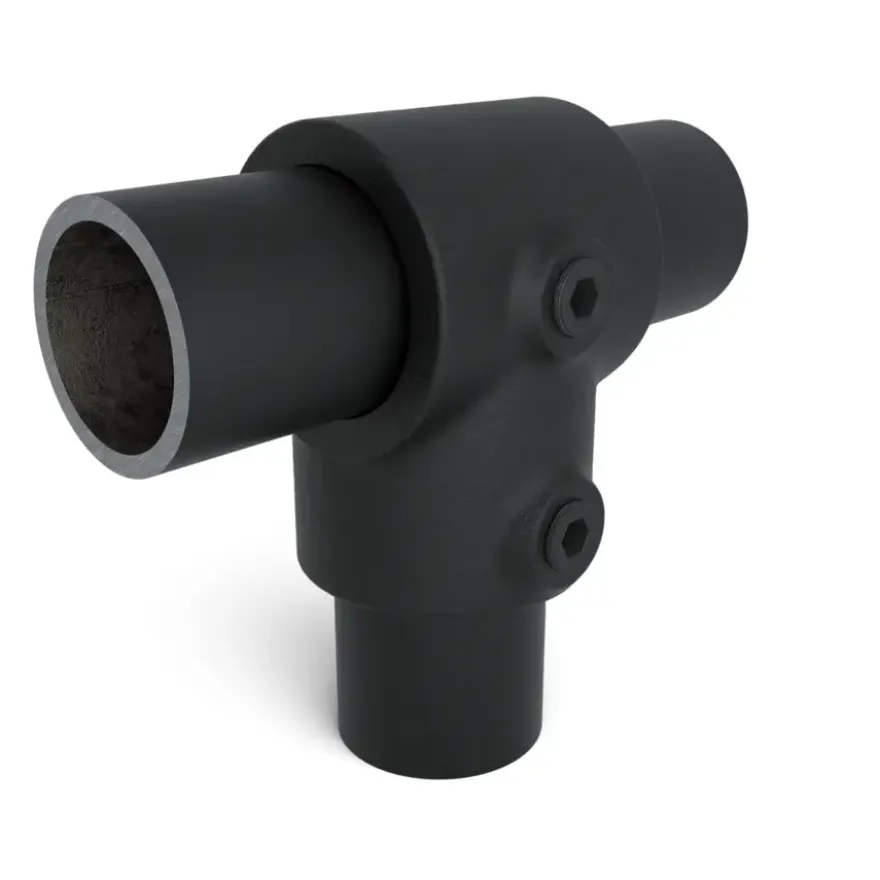 Novidade steigerbuis koppelstuk t-stuk zwart ø 21 mm