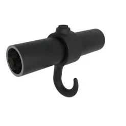 Novidade steigerbuis koppelstuk met haak zwart ø 27 mm