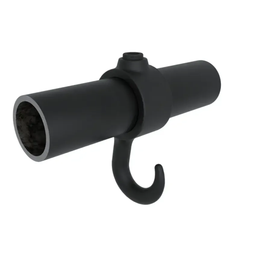 Novidade steigerbuis koppelstuk met haak zwart ø 27 mm