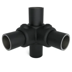 Novidade steigerbuis koppelstuk hoekstuk zwart ø 27 mm