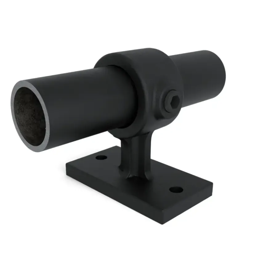 Novidade steigerbuis koppelstuk leuningdrager zwart ø 21 mm