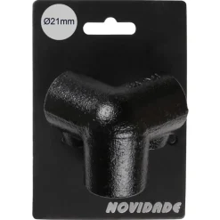 Novidade steigerbuis koppelstuk hoekstuk zwart ø 21 mm