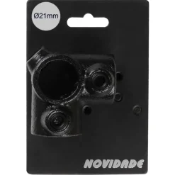 Novidade steigerbuis koppelstuk hoekstuk zwart ø 21 mm