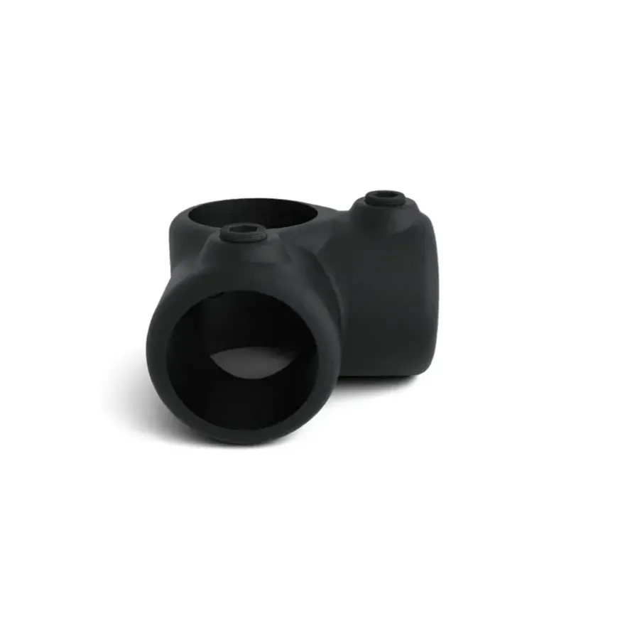 Novidade steigerbuis koppelstuk hoekstuk zwart ø 21 mm