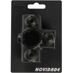 Novidade steigerbuis koppelstuk t-stuk zwart ø 21 mm