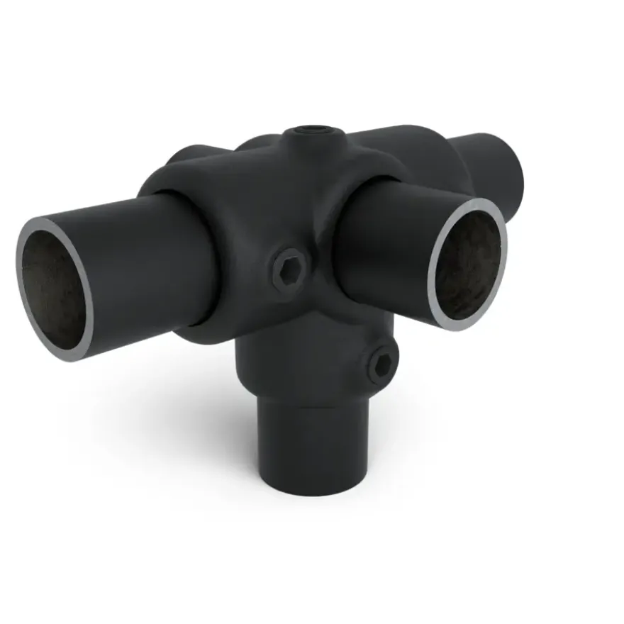 Novidade steigerbuis koppelstuk t-stuk zwart ø 21 mm