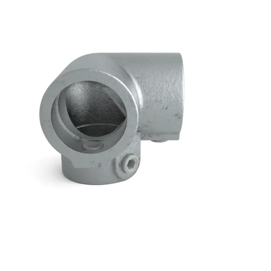 Novidade steigerbuis koppelstuk hoekstuk grijs ø 21 mm