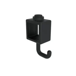 Novidade steigerbuis koppelstuk vierkant haak zwart ΓΈ 25 mm