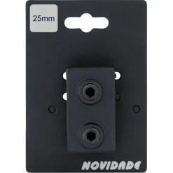 Novidade steigerbuis koppelstuk vierkant t-stuk zwart ø 25 mm