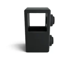 Novidade steigerbuis koppelstuk vierkant t-stuk zwart ø 25 mm