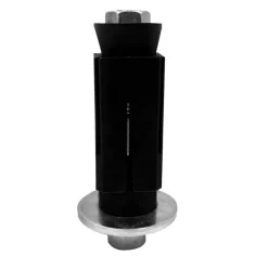 Novidade steigerbuis koppelstuk vierkant expander zwart ΓΈ 25 mm