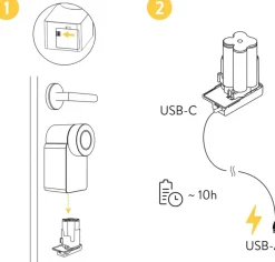 Nuki Power Pack - oplaadbare accu voor Nuki Smart Lock - wit