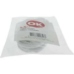 OK Coax Snoer 1,5 Meter Wit