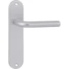 OK deurkruk set ovaal blind schild aluminium