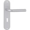 OK deurkruk set ovaal schild sleutelgat 56 mm aluminium