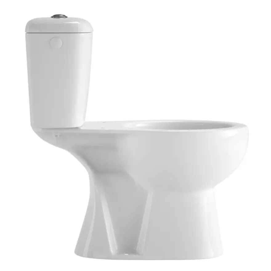 OK duoblok toilet met AO vloeraansluiting zonder zitting