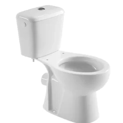OK duoblok toilet met PK muuraansluiting zonder zitting