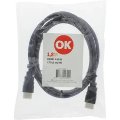 OK HDMI kabel 1.8 meter zwart