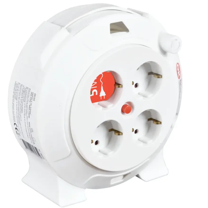 OK Kabelbox 4-voudig Wit 5 Meter