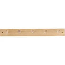 OK kapstok 5 haken Ilona hout grenen 520 mm